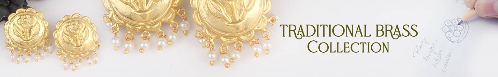 Traditional brass jewelry maker from India Traditional brass jewelry maker from India