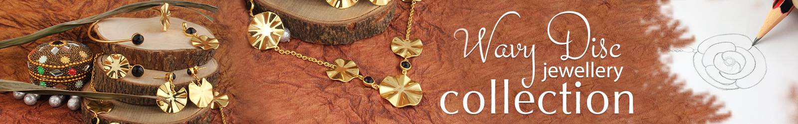 Online Wholesale Wavy Disc Silver Jewelry Collection