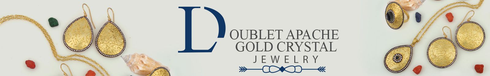 Silver Doublet Apache Gold Crystal Jewelry Wholesale Supplier