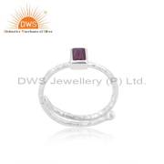 Chic and Trendy Ruby Adjustable Ring: Bold Elegance!