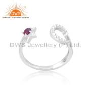 Elegant Ruby Star Ring: A Touch of Glamour