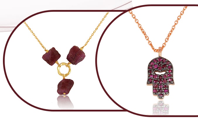 Ruby Necklaces for July Birthdays