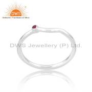 Elegant Ruby Stackable Ring - Perfect For Every Occasion